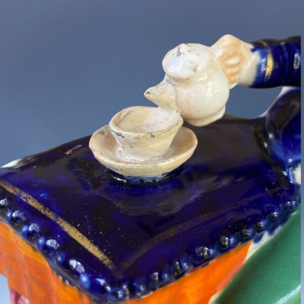 (Clearance) Staffordshire Figure - Man Drinking Tea - AF - Image 5