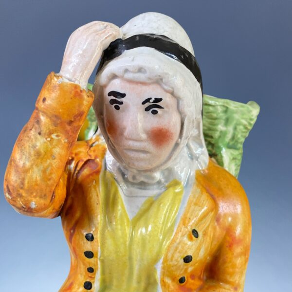 C19th Scottish Pottery Figure of a Fisher Woman - Image 8