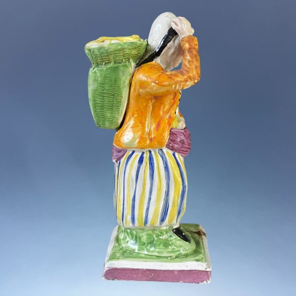C19th Scottish Pottery Figure of a Fisher Woman - Image 11