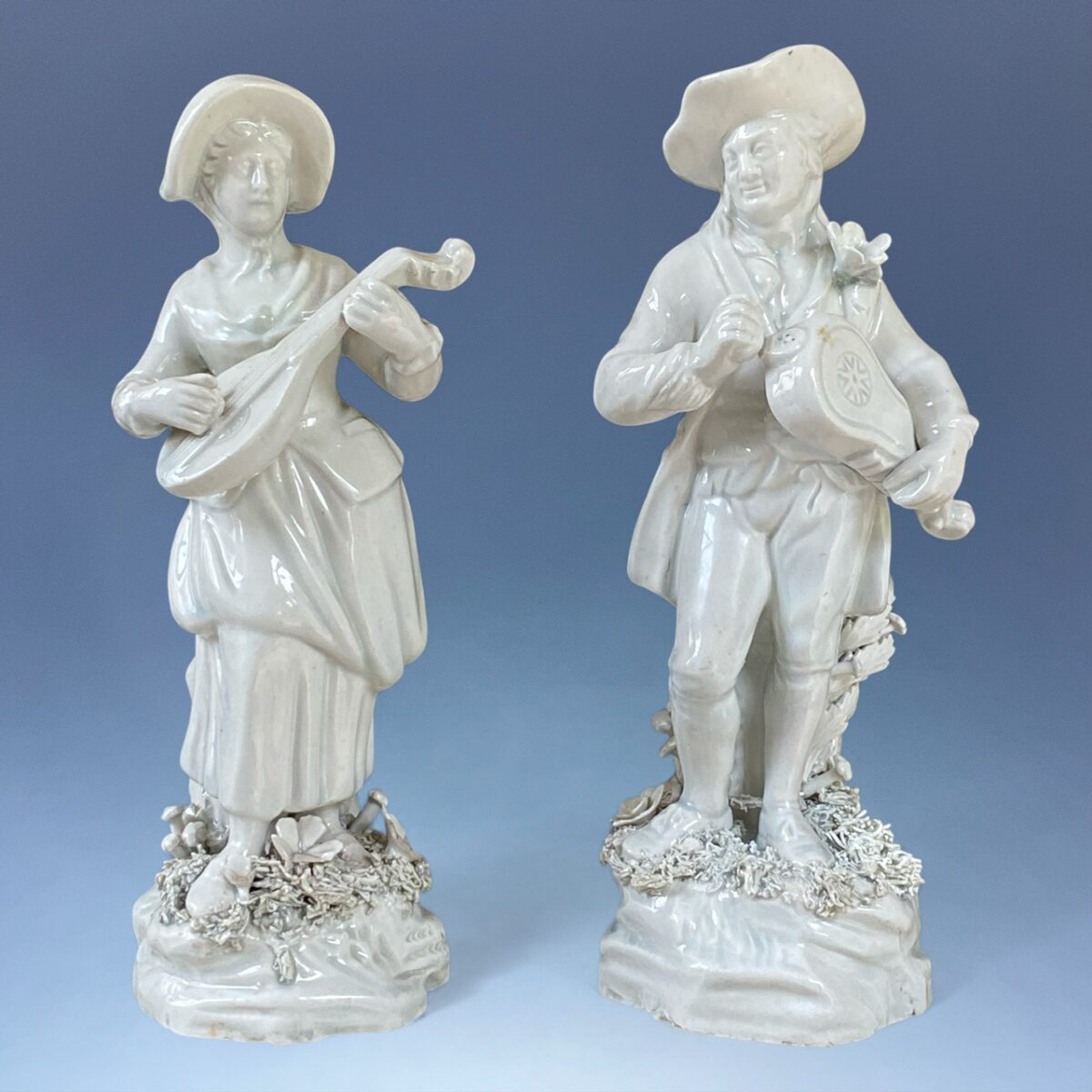 Pair of Staffordshire Pearlware Figures – Flemish Music.