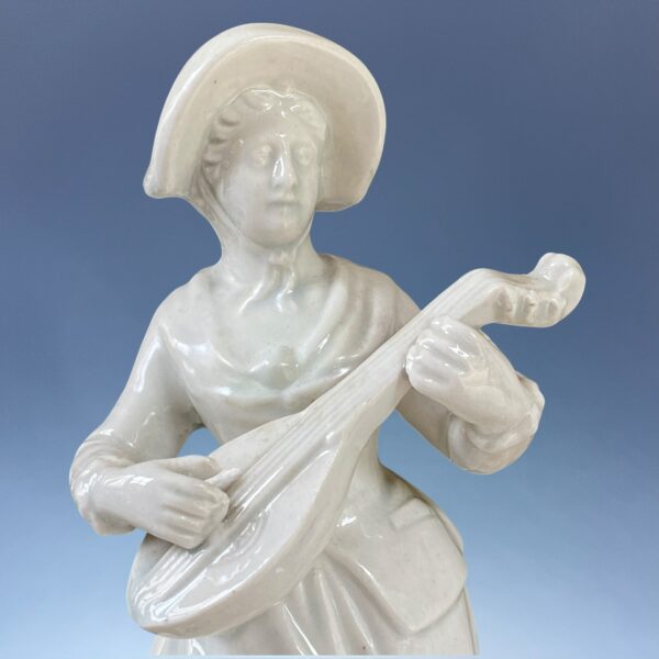 Pair of Staffordshire Pearlware Figures - Flemish Music. - Image 6