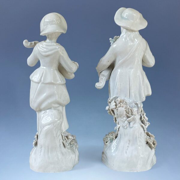 Pair of Staffordshire Pearlware Figures - Flemish Music. - Image 3