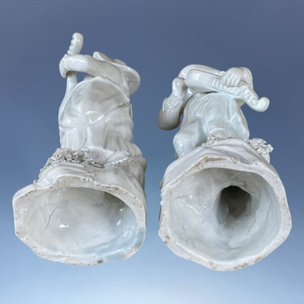 Pair of Staffordshire Pearlware Figures - Flemish Music. - Image 11