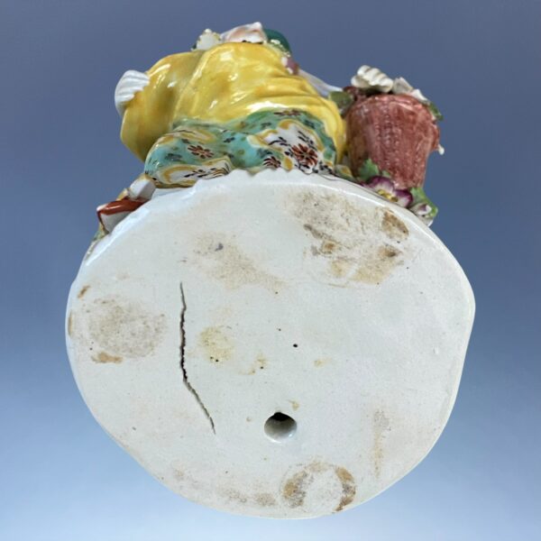 (Clearance) C18th Derby Porcelain Figure of a Flower Girl - Image 12