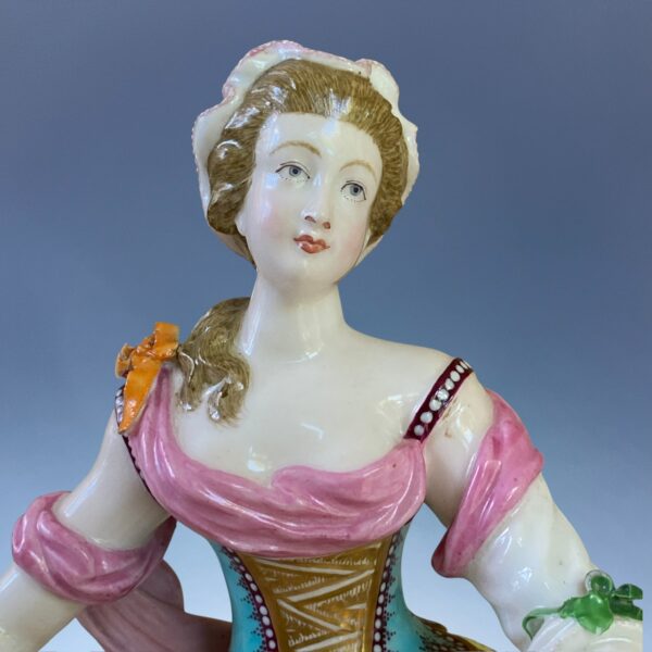 C19th MINTON - A Fine Pair of Figures with Sweetmeat Bowls. - Image 6