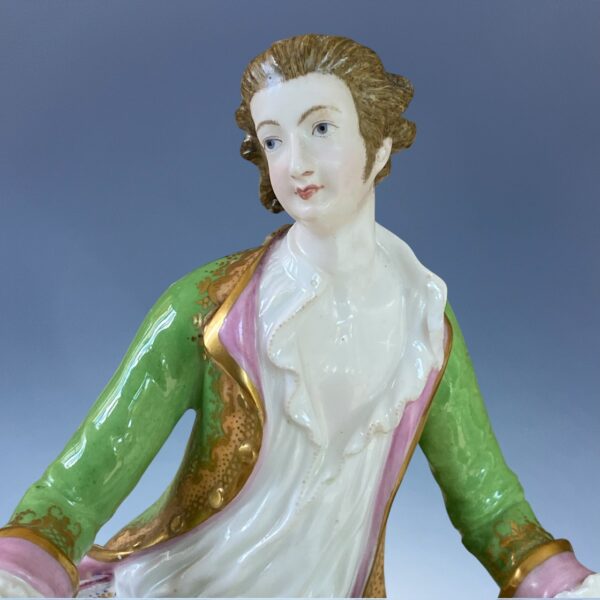 C19th MINTON - A Fine Pair of Figures with Sweetmeat Bowls. - Image 12