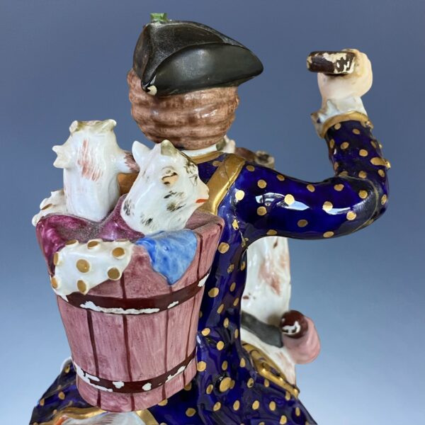 (Clearance) C19th DERBY Large Figure - Welch Tailor Riding a Goat - Image 8