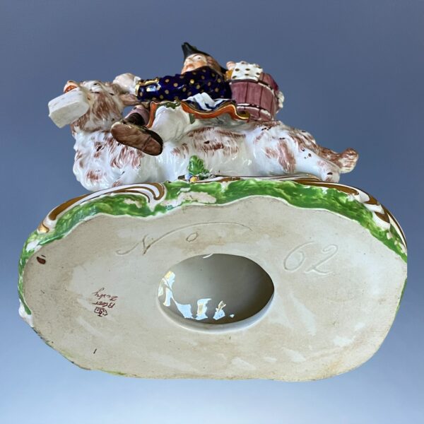 (Clearance) C19th DERBY Large Figure - Welch Tailor Riding a Goat - Image 11