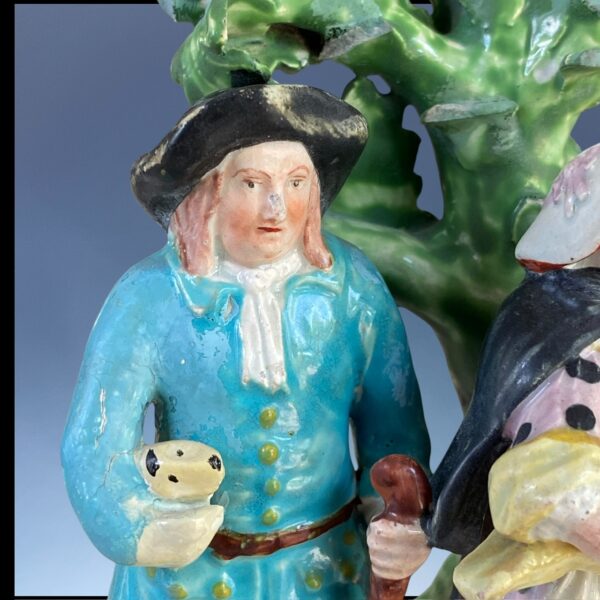 (Clearance)  Early Staffordshire Pottery - TITHE PIG GROUP af - Image 3