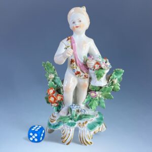 (Clearance) C18th BOW Porcelain - Small Figure of a Putto af