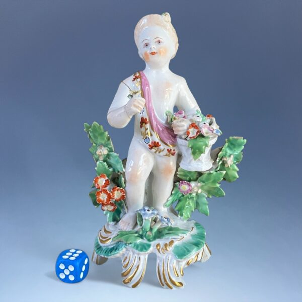 (Clearance) C18th BOW Porcelain - Small Figure of a Putto af - Image 9