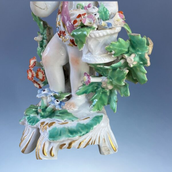 (Clearance) C18th BOW Porcelain - Small Figure of a Putto af - Image 4