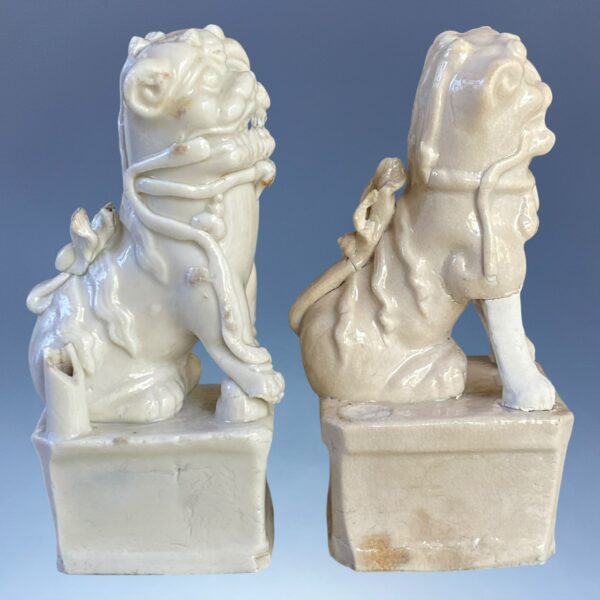 (Clearance) TWO - Chinese Blanc de Chine ‘Foo Dogs’ - Image 3