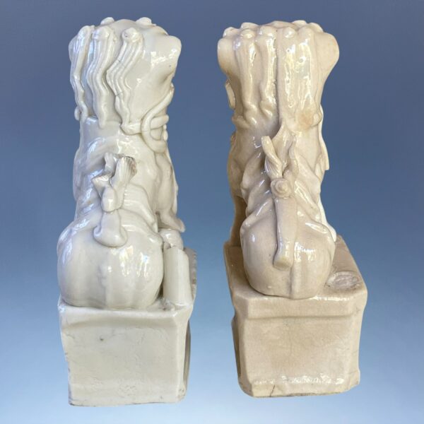 (Clearance) TWO - Chinese Blanc de Chine ‘Foo Dogs’ - Image 4