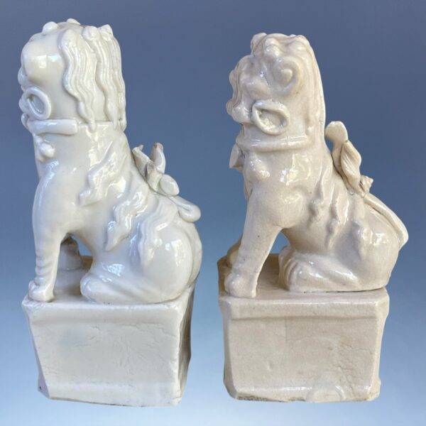 (Clearance) TWO - Chinese Blanc de Chine ‘Foo Dogs’ - Image 5