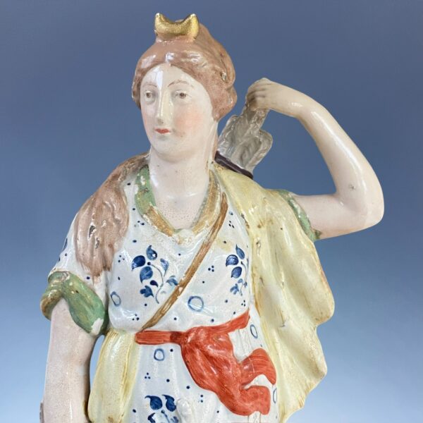 (Clearance) Staffordshire Pottery - Large Figure of Diana the Huntress - Image 2