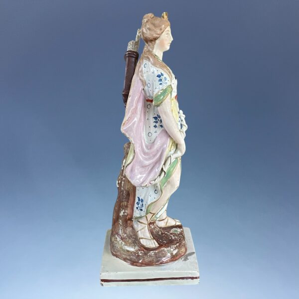(Clearance) Staffordshire Pottery - Large Figure of Diana the Huntress - Image 5