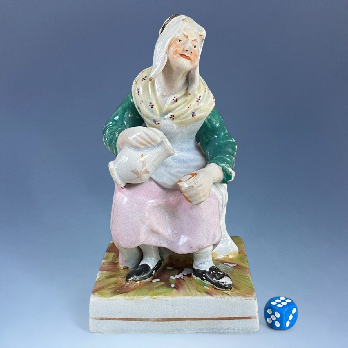 (Clearance) Staffordshire Figure of Nell, the Cobbler’s Wife.