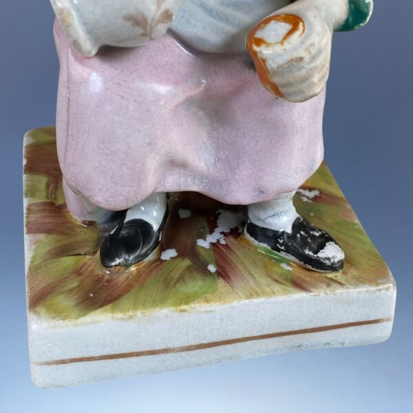 (Clearance) Staffordshire Figure of Nell, the Cobbler’s Wife. - Image 3