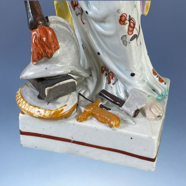 (Clearance) Staffordshire Pottery Figure of Peace - Image 4