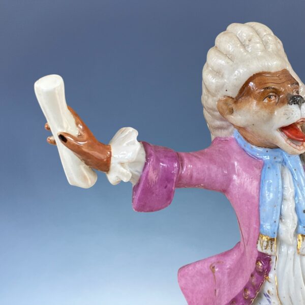 (Clearance) Meissen Style Monkey Band Figure ‘The Conductor’ - Image 3