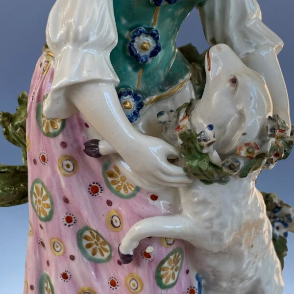 (Clearance) Derby Porcelain Figure - Shepherdess. (a) - Image 3