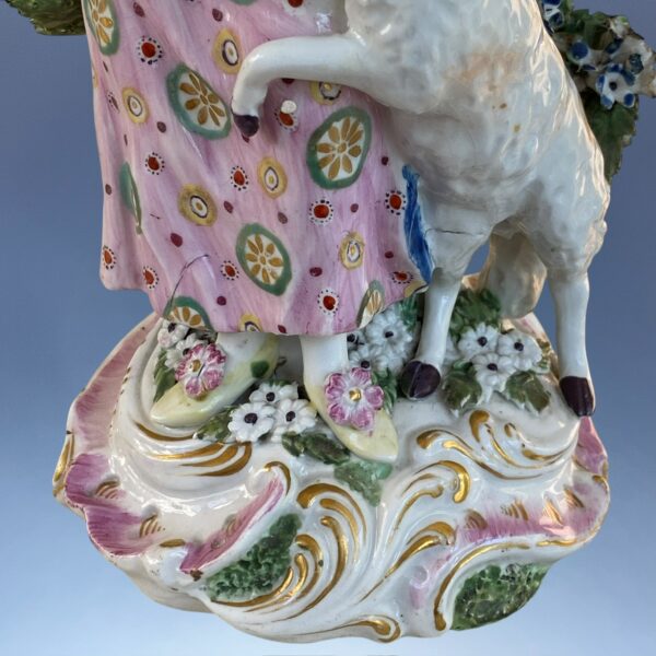 (Clearance) Derby Porcelain Figure - Shepherdess. (a) - Image 4