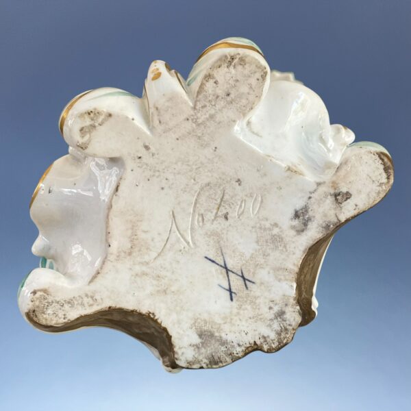 C19th Derby Porcelain Candlestick Figure - Girl With Flowers - Image 12