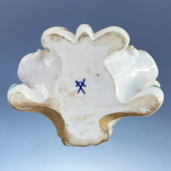 C19th Derby Porcelain Candlestick Figure of a Man Holding Flowers - Image 7