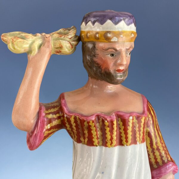 Good Quality Early Staffordshire Pottery Figure of Jupiter - Image 2