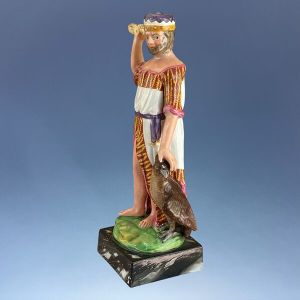 Good Quality Early Staffordshire Pottery Figure of Jupiter - Image 5
