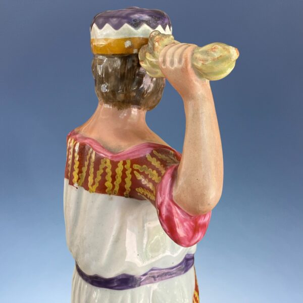 Good Quality Early Staffordshire Pottery Figure of Jupiter - Image 9