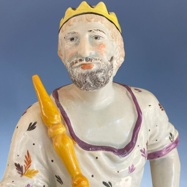 Early Staffordshire Pottery - Large Figure of Jupiter. - Image 3