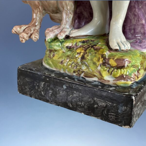Early Staffordshire Pottery - Large Figure of Jupiter. - Image 5