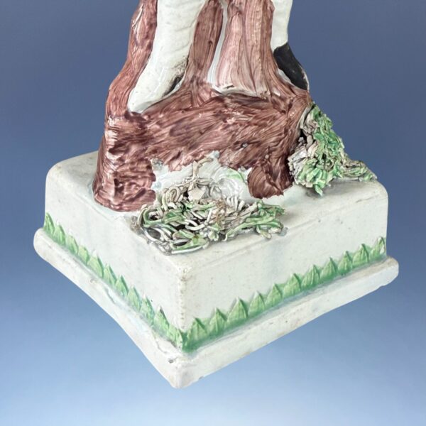 Early Staffordshire Pottery Figure of a Hunter Holding a Duck - Image 5