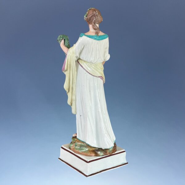 Early Staffordshire Pottery Large Figure of Flora - Image 8