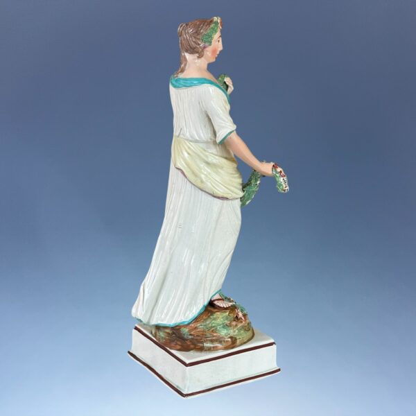 Early Staffordshire Pottery Large Figure of Flora - Image 13