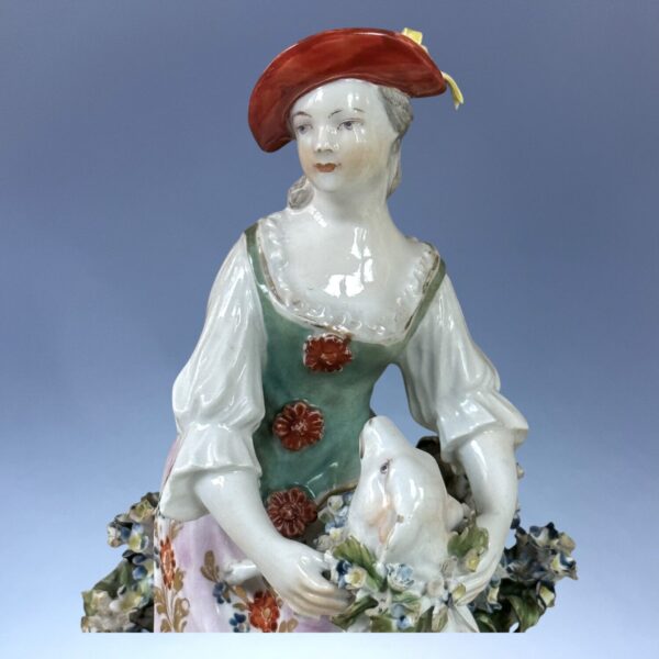 (Clearance) Derby Porcelain Figure - Shepherdess. - Image 2