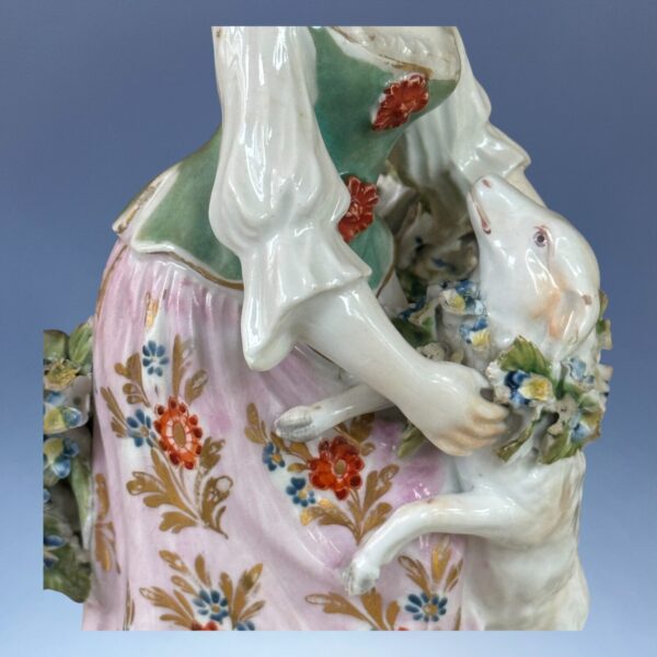 (Clearance) Derby Porcelain Figure - Shepherdess. - Image 6