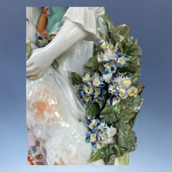 (Clearance) Derby Porcelain Figure - Shepherdess. - Image 9