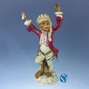 (Clearance) Meissen Style Monkey Band Figure ‘The Conductor’