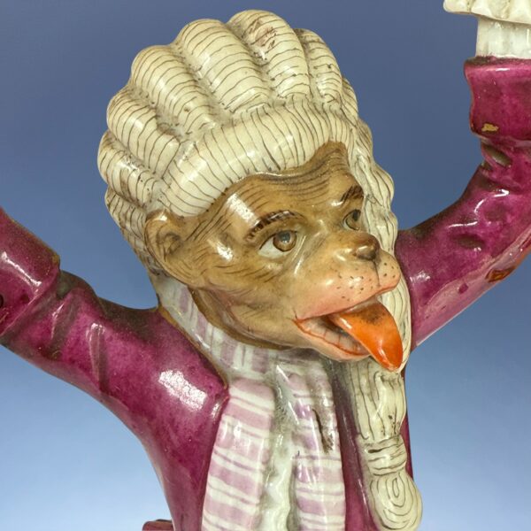 (Clearance) Meissen Style Monkey Band Figure ‘The Conductor’ - Image 6