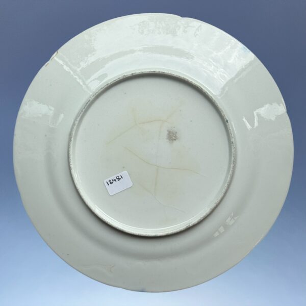 Early Coalport Porcelain Plate (18481) Flowers in a Basket - Image 2