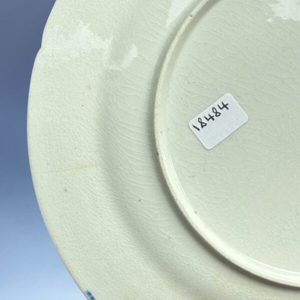 Early Coalport Porcelain Plate (18484) Fruit & Flowers in a Basket - Image 3