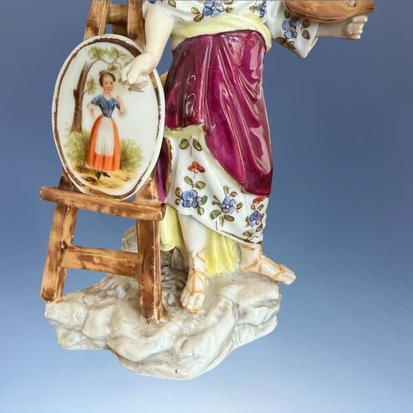 (Clearance) Pair of Miniature Figures Emblematic of Art. - Image 3