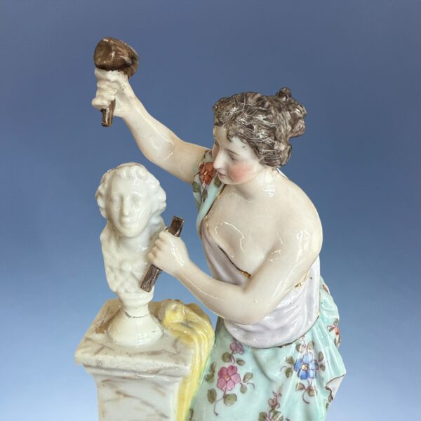 (Clearance) Pair of Miniature Figures Emblematic of Art. - Image 6