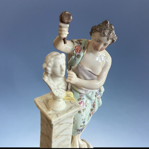 (Clearance) Pair of Miniature Figures Emblematic of Art. - Image 7