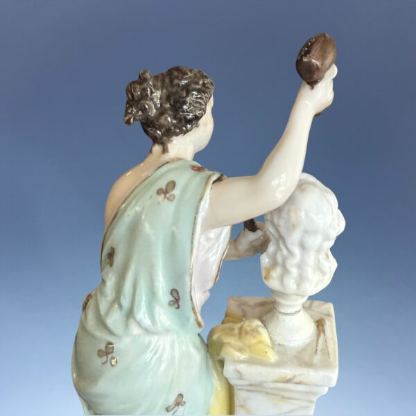 (Clearance) Pair of Miniature Figures Emblematic of Art. - Image 9