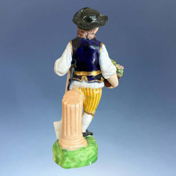 Bloor Derby Porcelain Small Figure of a Gardener - Image 6