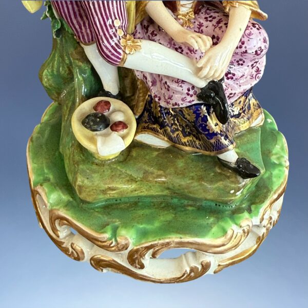 Derby Porcelain figure of the Stocking Mender. - Image 2